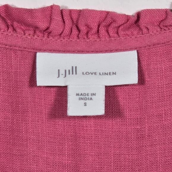 J Jill Popover Pink Blouse. Size Small. - Picture 6 of 10